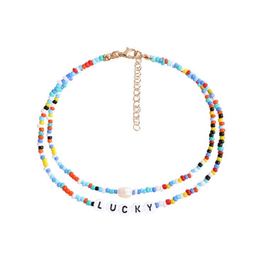 Bohemia handmade rainbow beads candy shell personality multi-layer satellite Necklace women's fashion jewelry necklace daiiibabyyy